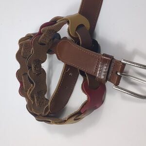 Laudes Women Italian Leather Belt Size Large